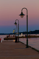 Yorktown Beach Virginia Boat Pier at Sunset